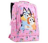 Disney Character Bluey Kids Backpack with Lunch Box, School Bag for Boys & Girls