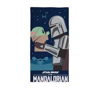 Disney Character World Official Mandalorian Star Wars Towel | Super Soft Feel, I've Been Looking for You Design | Perfect The Home, Bath, Beach & Swimming Pool, 140 x 70 cm