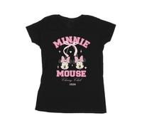 Disney Cherry Club Minnie Mouse Cotton T-Shirt In Black Black XL