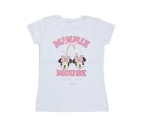 Disney Cherry Club Minnie Mouse Cotton T-Shirt In White