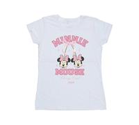 Disney Cherry Club Minnie Mouse Cotton T-Shirt In White White