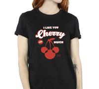 Disney Cherry Much Minnie Mouse Boyfriend T-Shirt In Black Black S