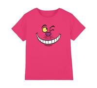 Disney Cheshire Cat Face Kids T Shirt, Hot Pink, 3-4