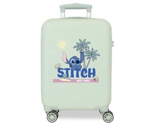 Disney Children's Hard case with 4 Wheels Side Combination Lock Made of ABS, a Rigid and Lightweight Material., Just Chill, One Size, Cabin Suitcase 50