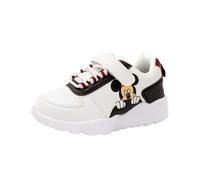 (13 UK Child, White/Black) Disney Childrens/Kids Mickey Mouse Trainers