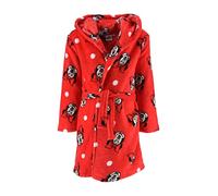 Disney Childrens Minnie Mouse Kids Fleece Robe Dressing Gown Red Age 6 Years