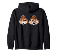 Disney Chip 'n Dale Chipmunks Big Face Retro Trip Matching Zip Hoodie