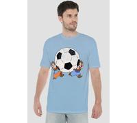 Disney Chip N Dale Football T-Shirt, Light Blue | Size: Small Disney Light Blue S