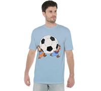 Disney Chip N Dale Football Unisex T Shirt, Light Blue, XXXX-Large