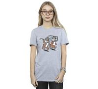 Disney Chip ´n Dale Glasses Cotton Boyfriend T-Shirt In Grey Grey S