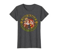 Disney Chip 'N Dale Rescue Rangers Logo T-Shirt, Women, Dark Heather Grey, Medium