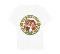 Disney Chip 'N Dale Rescue Rangers Logo T-Shirt, Women's Plus, White, 5X