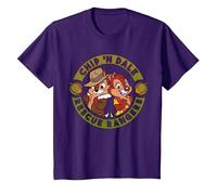 Disney Chip 'N Dale Rescue Rangers Logo T-Shirt, Youth, Purple, Medium