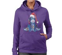 Disney Christmas Eeyore Tangled in Festive Lights Women's Sweatshirt
