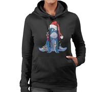 Disney Christmas Eeyore Tangled in Festive Lights Women's Sweatshirt