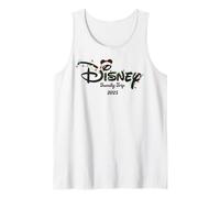 Disney Christmas Family Trip 2025 Mickey Lights Script Logo Tank Top