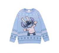Disney Christmas Jumper | Girls Lt. Blue | Official Merch