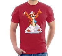 Disney Christmas Tigger in The Snow Men's T-Shirt Cherry Red