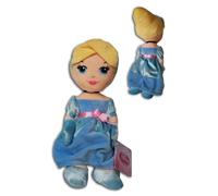 Disney Cinderella 12'' Plush Doll Disney Princess Collection Soft Toy Blonde Blue Dress