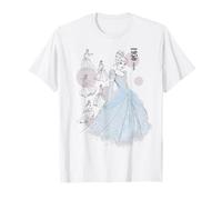 Disney Cinderella 1950 Vintage Fashion Sketch Poses Tee T-Shirt