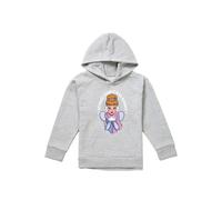 Disney Cinderella Christmas Wishes Youth Kids Pull-Over Hoodie, Athletic Heather in Grey | Size: 9-11 Years Disney Grey 9-11 Years