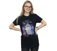 Disney Cinderella Collage Poster Cotton Boyfriend T-Shirt In Black Black