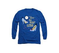 Disney Cinderella Glass Slippers, I Could Dance All Night Long Long Sleeve T-Shirt, Royal | Size: Small Disney Royal S