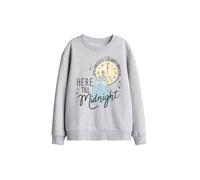 Disney Cinderella New Year'S Eve, Here Till Midnight Kids Sweat, Athl Heather in Light Grey | Size: 5-6 Years Disney Light Grey 5-6 Years
