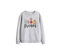 Disney Cinderella Team Dream With Jaq & Gus Kids Sweat, Athletic Heather in Light Grey | Size: 12-13 Years Disney Light Grey 12-13 Years