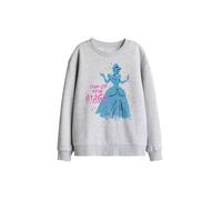 Disney Cinderella Turn Up Your Magic Kids Sweatshirt, Athletic Heather in Light Grey | Size: 9-11 Years Disney Light Grey 9-11 Years
