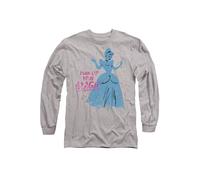 Disney Cinderella Turn Up Your Magic Long Sleeve T-Shirt, Athletic Heather in Light Grey | Size: Large Disney Light Grey L