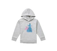 Disney Cinderella Turn Up Your Magic Youth Kids Pull-Over Hoodie, Athletic Heather in Grey | Size: 9-11 Years Disney Grey 9-11 Years