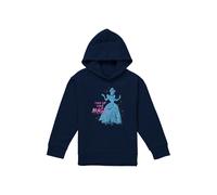 Disney Cinderella Turn Up Your Magic Youth Kids Pull-Over Hoodie, Navy | Size: 9-11 Years Disney Navy 9-11 Years