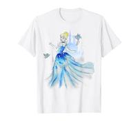 Disney Cinderella Water Color Graphic T-Shirt T-Shirt, Men, White, 5X-Large