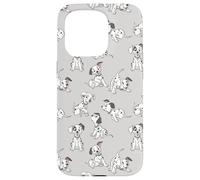 Disney Classic 101 Dalmatians Puppies Soft Grey Case for iPhone 15 Pro