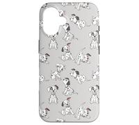 Disney Classic 101 Dalmatians Puppies Soft Grey Case for iPhone 16