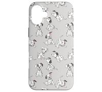 Disney Classic 101 Dalmatians Puppies Soft Grey Case for iPhone 16 Plus