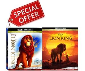 Disney Classic 4K Collection: The Lion King Original 1994 & The Lion King Remake 2019 [4K Ultra HD + Blu-ray + Digital HD] Ultimate Collector's Edition, Region 1/A