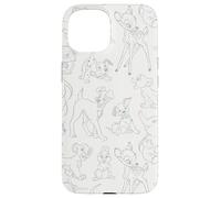 Disney Classic Characters Simba Dumbo Bambi Allover Print Case for iPhone 15