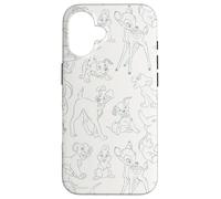 Disney Classic Characters Simba Dumbo Bambi Allover Print Case for iPhone 16