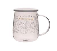 Disney Classic Collectable Glass Mug With Lid - Dumbo in Clear Disney Clear