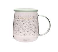 Disney Classic Collectable Glass Mug With Lid - Winnie in Clear Disney Clear
