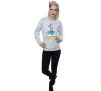 (XL, Heather Grey) Disney Womens/Ladies Classic Donald Duck Heather Sweatshirt
