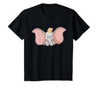 Disney Classic Dumbo Cute Baby Elephant T-Shirt T-Shirt, Youth, Black, Medium