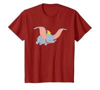 Disney Classic Dumbo Flying Elephant T-Shirt T-Shirt, Youth, Cranberry Red, 4T