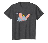 Disney Classic Dumbo Flying Elephant T-Shirt T-Shirt, Youth, Dark Heather Grey, Small