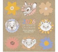 DISNEY CLASSICS (Artist Series) 2026 Square Wall Calendar - Official 16-Month Calendar Featuring Artistic Disney Characters