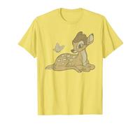 Disney Classics Bambi Butterfly T-Shirt, Men, Lemon Yellow, Medium