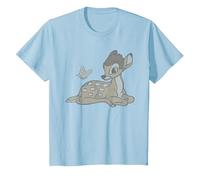 Disney Classics Bambi Butterfly T-Shirt, Youth, Baby Blue, Large