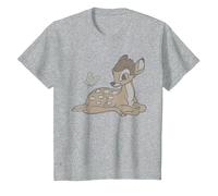 Disney Classics Bambi Butterfly T-Shirt, Youth, Heather Grey, X-Small